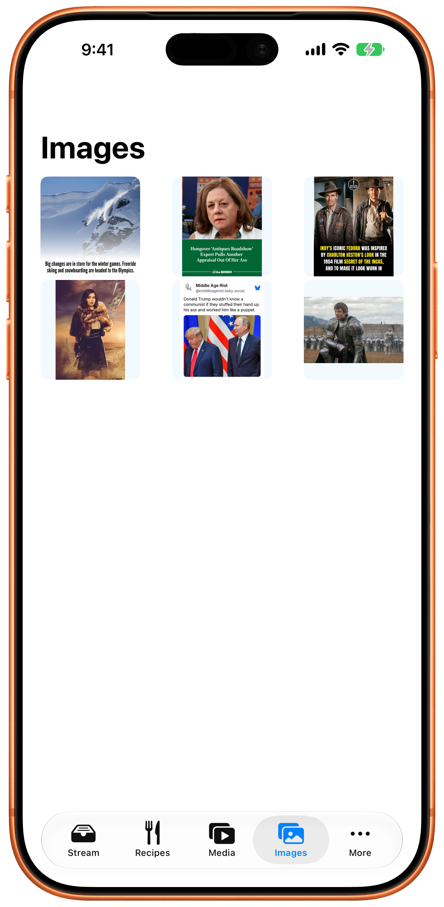 Screenshot: images